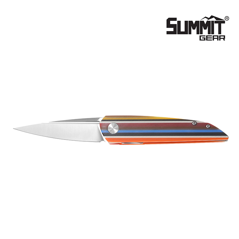 >Colorful Striped Folding Knife
